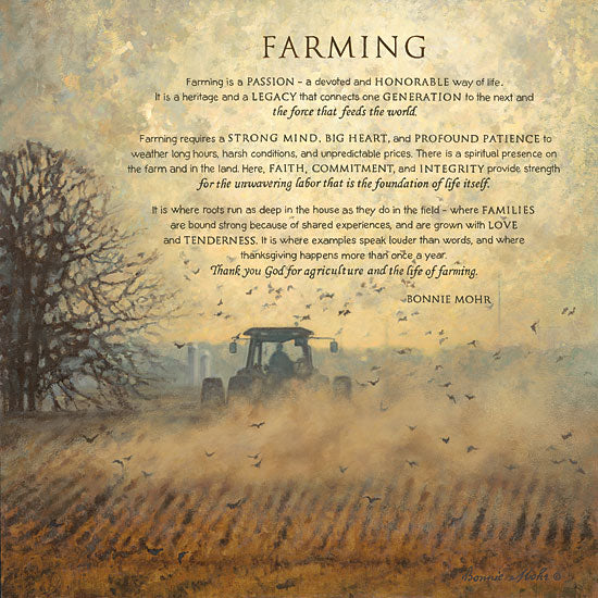Bonnie Mohr COW292 - Farming - Farming, Tractor, Fields, Inspirational from Penny Lane Publishing