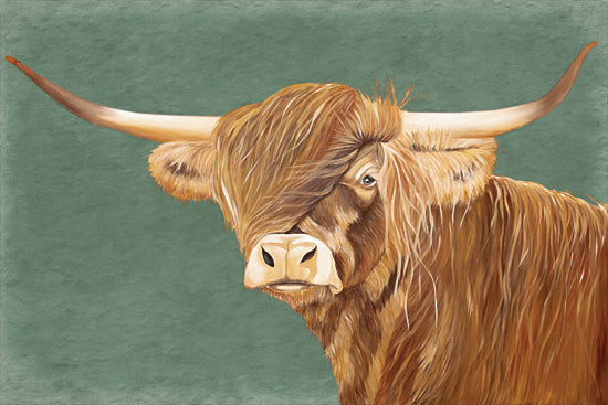 Diane Fifer DF138 - DF138 - The Philosopher     - 18x12 Longhorn, Cow, Farm, Farm Animals, Portrait  from Penny Lane
