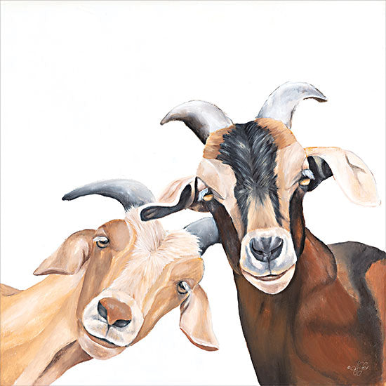 Diane Fifer DF182 - DF182 - Just Kidding Around - 12x12 Goats, Farm Animals, Portrait from Penny Lane