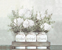 DOG138 - White Flower Jars - 18x12