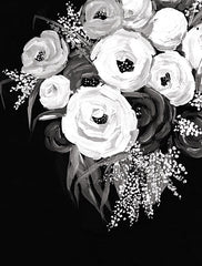 DOG169 - Black and White Floral - 12x16