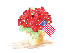 DOG180 - Patriotic Flowers - 16x12