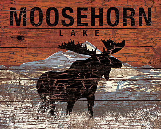 Dogwood Portfolio DOG191 - DOG191 - Moosehorn Lake - 16x12 Moosehorn Lake, Utah, Bald Mountains, Moose, Wood Background, Signs from Penny Lane