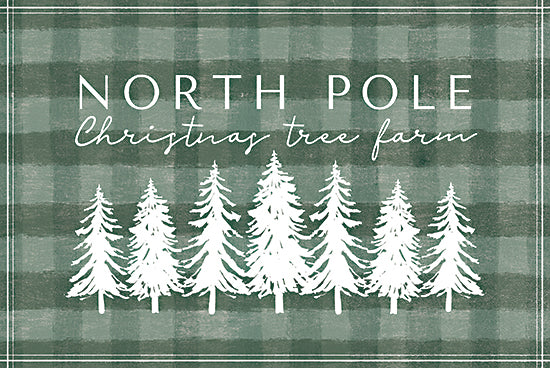 Dogwood Portfolio DOG250 - DOG250 - North Pole Christmas Tree Farm - 18x12 Christmas, Holidays, Christmas Tree Farm, Christmas Trees, Pine Trees, North Pole Christmas Tree Farm, Typography, Signs, Textual Art, Plaid, Green, White, Winter from Penny Lane