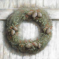 DOG260 - Pinecone Holiday Wreath - 12x12