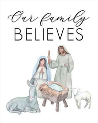 DOG262 - Our Family Believes - 12x16