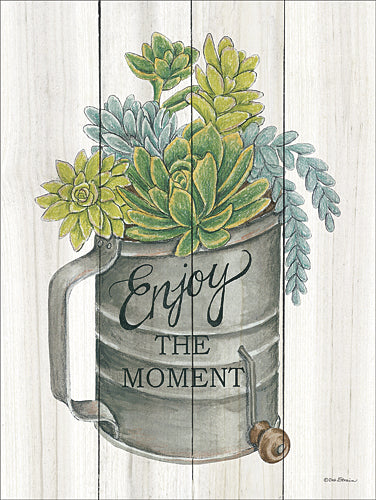 Deb Strain DS1493 - Enjoy the Moment Succulents - Succulents, Sifter, Kitchen from Penny Lane Publishing