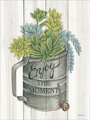 Deb Strain DS1493 - Enjoy the Moment Succulents - Succulents, Sifter, Kitchen from Penny Lane Publishing