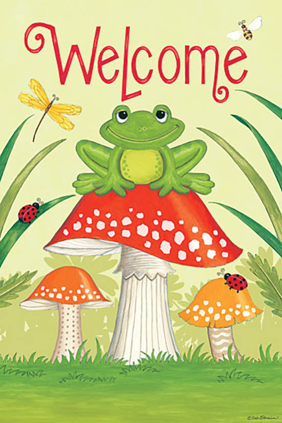 Deb Strain Licensing DS1656 - DS1656 - Welcome Frog on Mushroom - 0  from Penny Lane