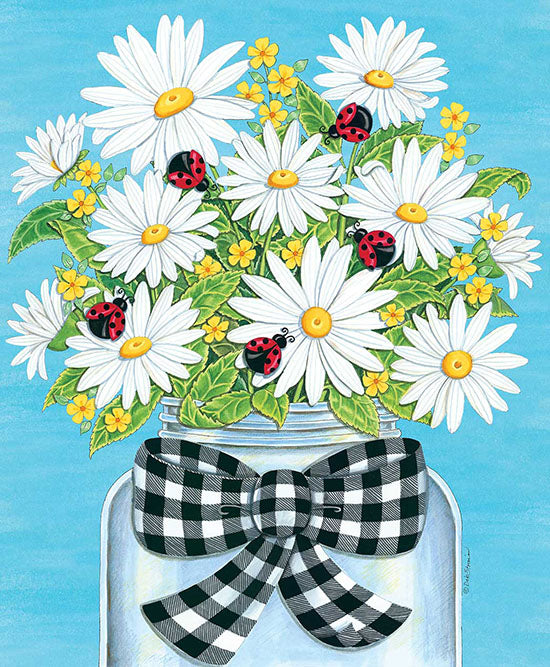 Deb Strain Licensing DS1929 - DS1929 - Daisies and Ladybugs Mason Jar - 0  from Penny Lane