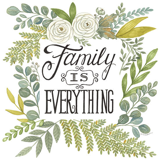 Deb Strain DS2042 - DS2042 - Family is Everything - 12x12 Family is Everything, Flowers, Greenery, Family, Typography, Signs, Rustic from Penny Lane