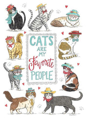 DS2085 - Cats are My Favorite People - 12x16