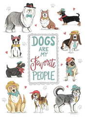 DS2086 - Dogs are My Favorite People - 12x16
