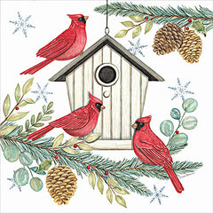 DS2279 - Cardinals and Birdhouse I - 12x12