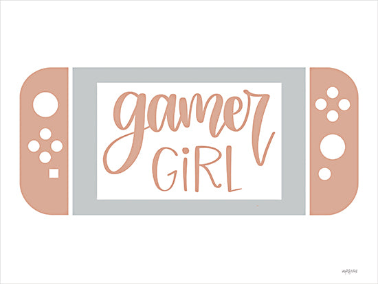 Imperfect Dust DUST1111 - DUST1111 - Gamer Girl    - 16x12 Children, Gaming, Games, Video Games, Gamer Girl, Typography, Signs, Textual Art, Girls, Peach from Penny Lane