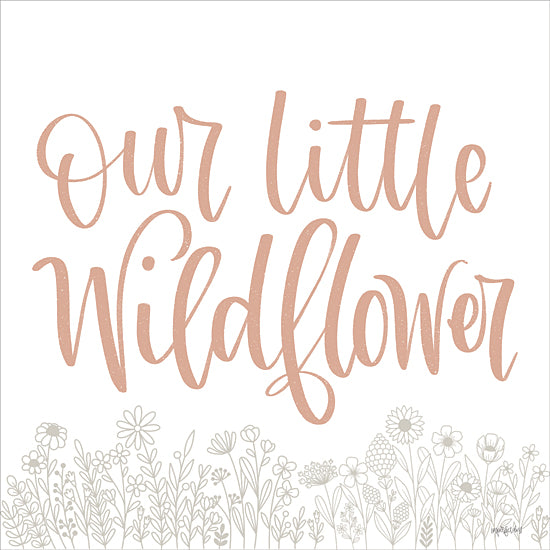 Imperfect Dust DUST1113 - DUST1113 - Our Little Wildflower - 12x12 Baby, Baby's Room, Nursery, New Baby, Our Little Wildflower, Typography, Signs, Textual Art, Wildflowers, Flowers, Diptych from Penny Lane