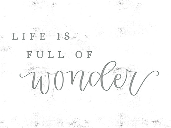Imperfect Dust DUST1116 - DUST1116 - Life is Full of Wonder - 16x12 Inspirational, Life is Full of Wonder, Typography, Signs, Textual Art, Gray from Penny Lane