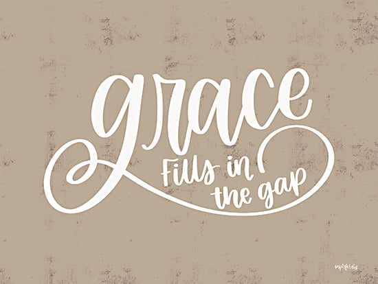 Imperfect Dust DUST1162 - DUST1162 - Grace Fills in the Gap - 16x12 Religious, Grace Fills in the Gap, Typography, Signs, Textual Art, Neutral Palette from Penny Lane