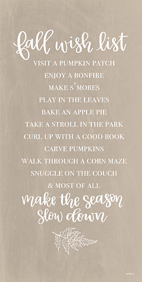 Imperfect Dust DUST504 - DUST504 - Fall Wish List - 9x18 Signs, Typography, Fall, Fall Wish List, Inspirational from Penny Lane