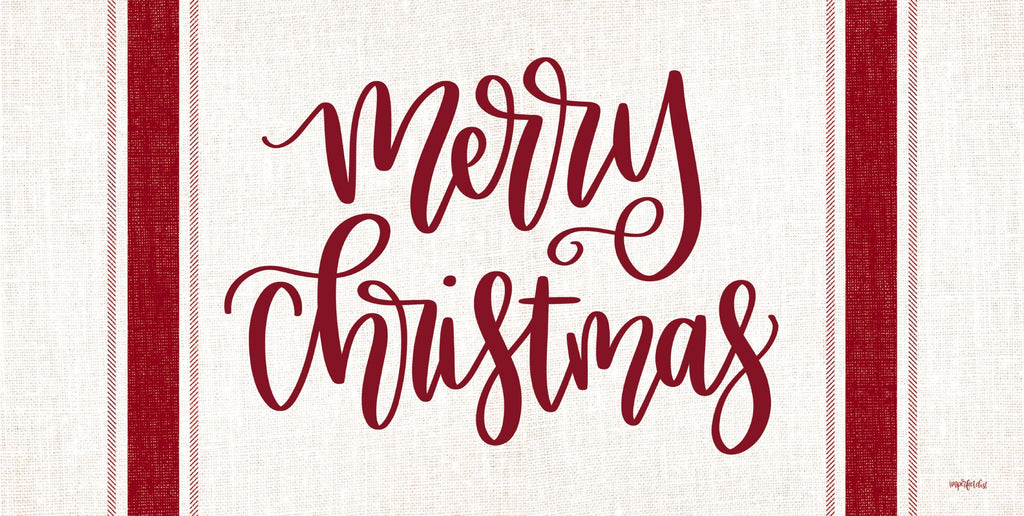 Imperfect Dust DUST535 - DUST535 - Merry Christmas    - 18x9 Holidays, Christmas, Red & White, Holidays, Signs, Calligraphy from Penny Lane