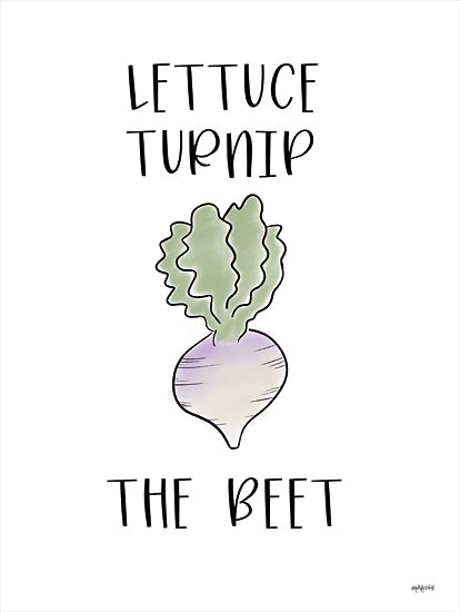 Imperfect Dust DUST639 - DUST639 - Lettuce Turnip the Beet - 12x16 Vegetables, Humorous, Signs from Penny Lane