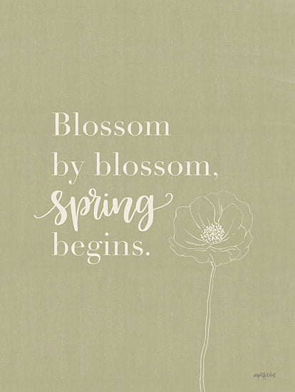 Imperfect Dust DUST780 - DUST780 - Blossom by Blossom - 12x16 Blossom by Blossom, Spring, Flowers, Neutral Palette, Seasons, Signs from Penny Lane