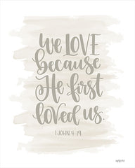 DUST801 - We Love Because He First Loved Us - 12x16