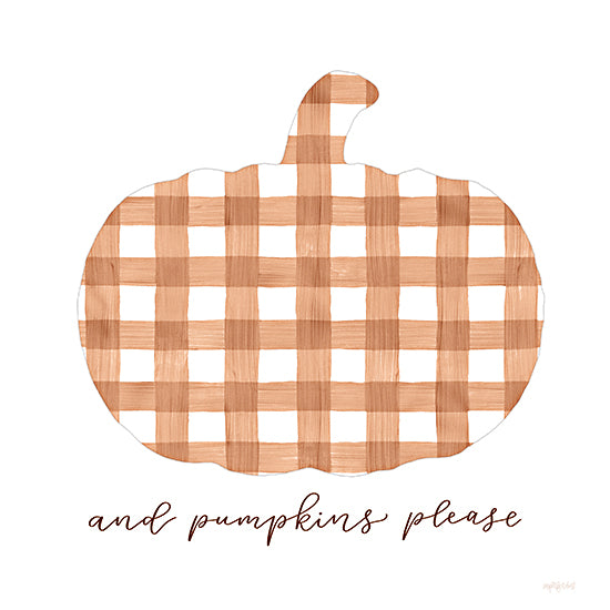 Imperfect Dust DUST929 - DUST929 - And Pumpkins Please - 12x12 And Pumpkins Please, Pumpkins, Autumn, Fall, Plaid, Typography, Plaid, Signs, Diptych from Penny Lane
