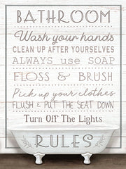 ET143 - Bathroom Rules - Bathtub - 12x16