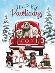 ET223 - Happy Pawlidays Dogs - 12x16