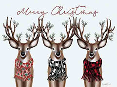 ET274 - Merry Christmas Deer Trio - 16x12