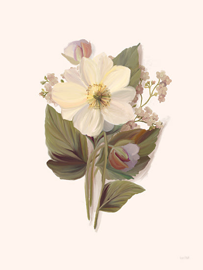 House Fenway FEN1044 - FEN1044 - Flower Stand Blooms I - 12x16 Flowers, White Flowers, Blooms, Bud, Leaves, Botanical from Penny Lane