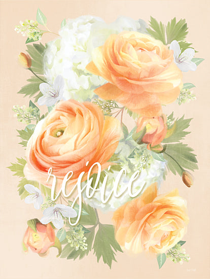 House Fenway FEN247 - FEN247 - Floral Rejoice - 12x16 Flowers, Orange Flowers, Rejoice, Signs from Penny Lane