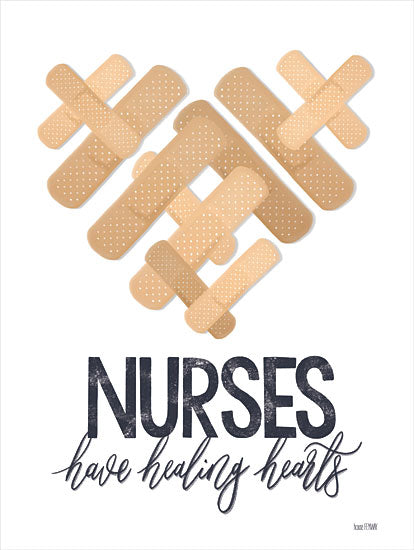 House Fenway FEN307 - FEN307 - Nurses Have Healing Hearts     - 12x16 Nurses, Healing Hearts, Band-Aids, Heart, Healthcare from Penny Lane