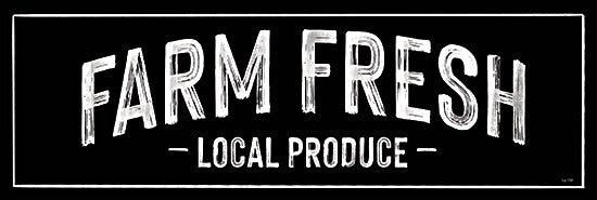 House Fenway FEN350A - FEN350A - Farm Fresh Local Produce - 36x12 Farm Fresh, Produce, Kitchen, Black & White, Farm, Signs from Penny Lane