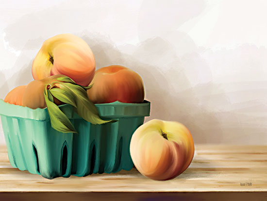 House Fenway FEN378 - FEN378 - Peachy Still Life - 16x12 Peaches, Fruit, Kitchen, Still Life from Penny Lane