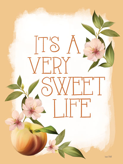 House Fenway FEN380 - FEN380 - Sweet Life - 12x16 Sweet Life, Peaches, Fruit, Blossoms, Signs from Penny Lane