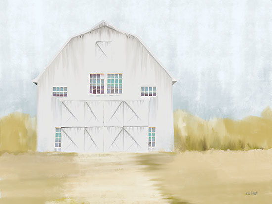 House Fenway FEN422 - FEN422 - Autumn Barn    - 16x12 Barn, Autumn, Abstract, Harvest, Farm, White Barn from Penny Lane