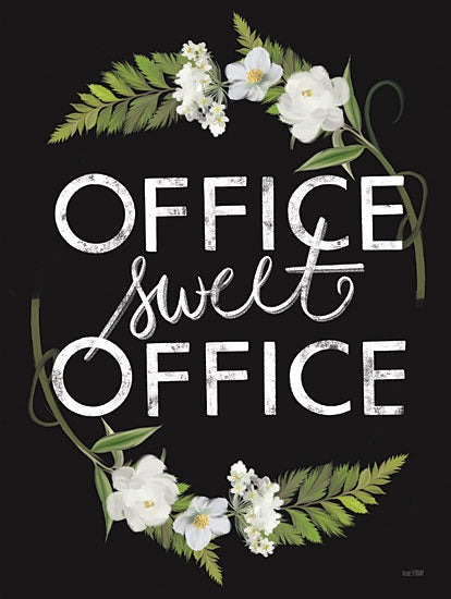 House Fenway FEN443 - FEN443 - Office Sweet Office - 12x16 Office Sweet Office, Quarantine Art, Working from Home, Flowers, Wreath from Penny Lane