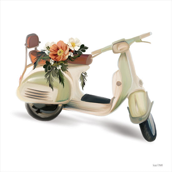 House Fenway FEN509 - FEN509 - Flower Garden Scooter - 12x12 Flower Garden Scooter, Scooter, Flowers, Autumn Flowers from Penny Lane