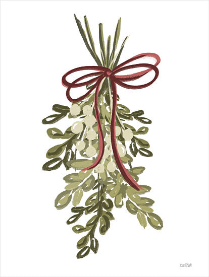 House Fenway FEN542 - FEN542 - Painterly Mistletoe - 12x16 Mistletoe, Holidays, Christmas, Greenery from Penny Lane