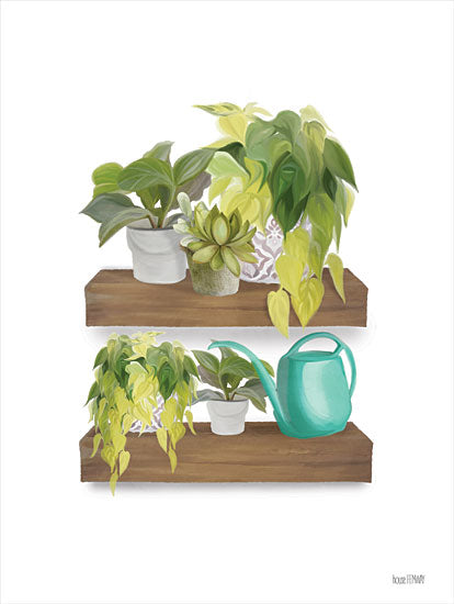 House Fenway FEN589 - FEN589 - Plant Lover Shelves - 12x16 Plants, Shelves, Watering Can, Greenery from Penny Lane