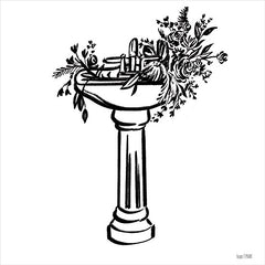 FEN600 - Vintage Floral Sink - 12x12