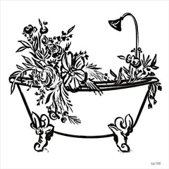 FEN601 - Vintage Floral Tub II - 12x12