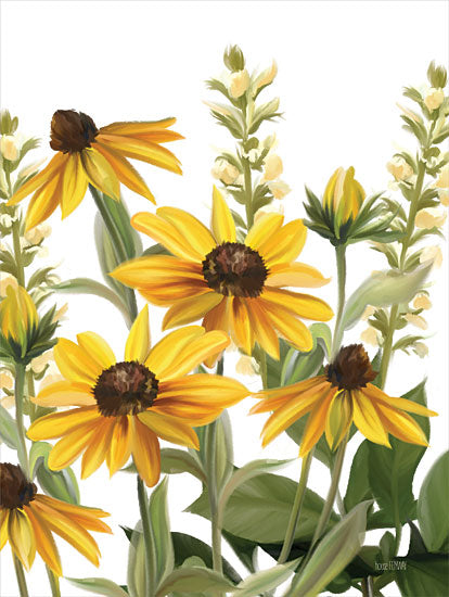 House Fenway FEN607 - FEN607 - Summer Susans - 12x16 Black-eyed Susans, Flowers, Yellow Flowers, Blooms, Botanical, Summer from Penny Lane