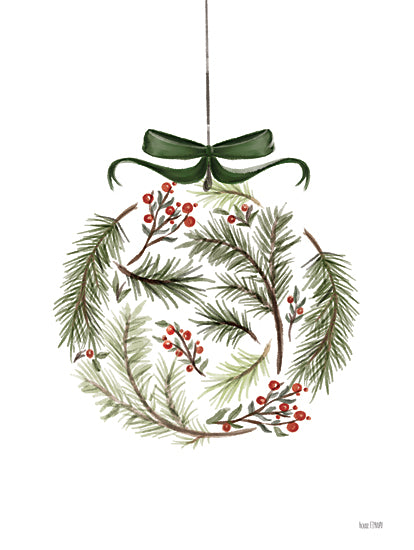 House Fenway FEN769 - FEN769 - Evergreen Ornament II - 12x16 Christmas, Holidays, Ornament, Evergreen, Greenery from Penny Lane