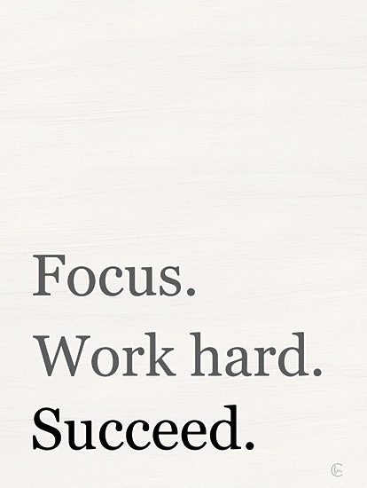 Fearfully Made Creations FMC247 - FMC247 - Focus, Work Hard, Succeed - 12x16 Motivational, Focus, Work Hard, Succeed, Typography, Signs from Penny Lane