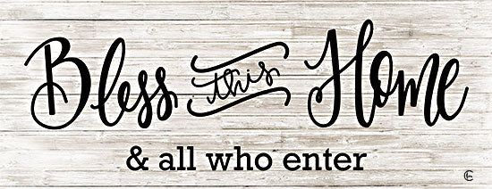Fearfully Made Creations FMC296 - FMC296 - Bless This Home - 18x6 Bless This Home, Typography, Signs, Family, Wood Background from Penny Lane