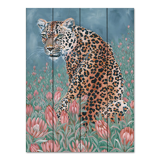 JG Studios HH217PAL - HH217PAL - Leopard in the Flowers - 12x16 Leopard, Flowers, Fields of Flowers, Wildlife from Penny Lane