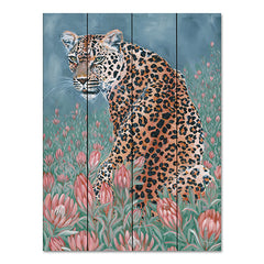 HH217PAL - Leopard in the Flowers - 12x16